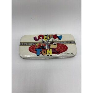 Vintage TIN 1989 Looney Tunes Warner Bros Armitron Collectibles TIN ONLY